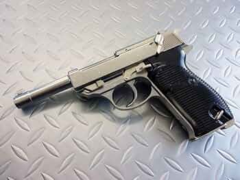 ハ*ん様 マルゼン ワルサーP38 (ac40.s) シルバー ガスガン【不備品 maruzenp38sil_2.jpg